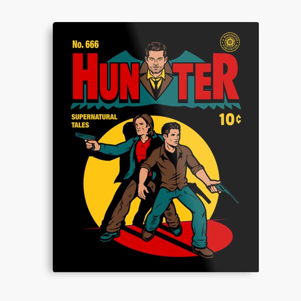 Hunter Comic Metal Print