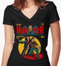Jäger Comic Shirt mit V-Ausschnitt