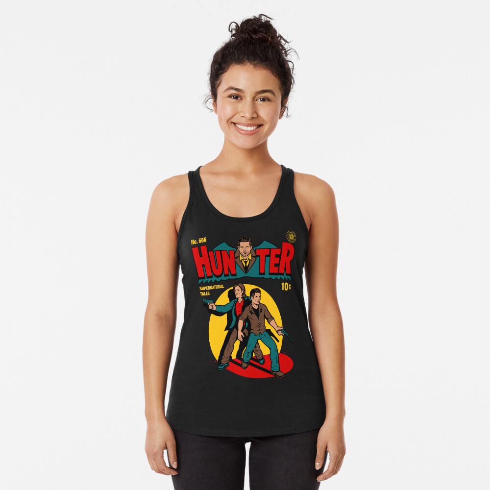 Hunter Comic Racerback Tank Top