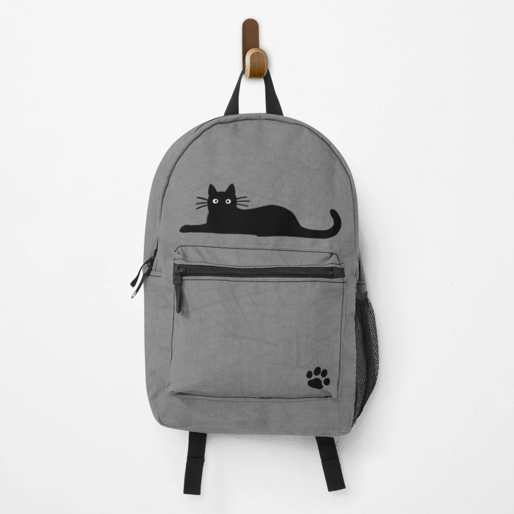 Mochila for Sale con la obra «Gato negro» de ShortCoffee Redbubble