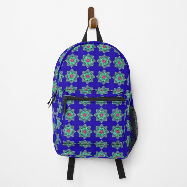 Item preview, Stylised Flower Design with Blue Background designed and sold by janeynic.