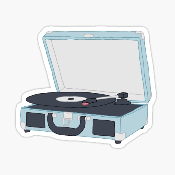"Record Player" Sticker for Sale by Chloescloset Redbubble