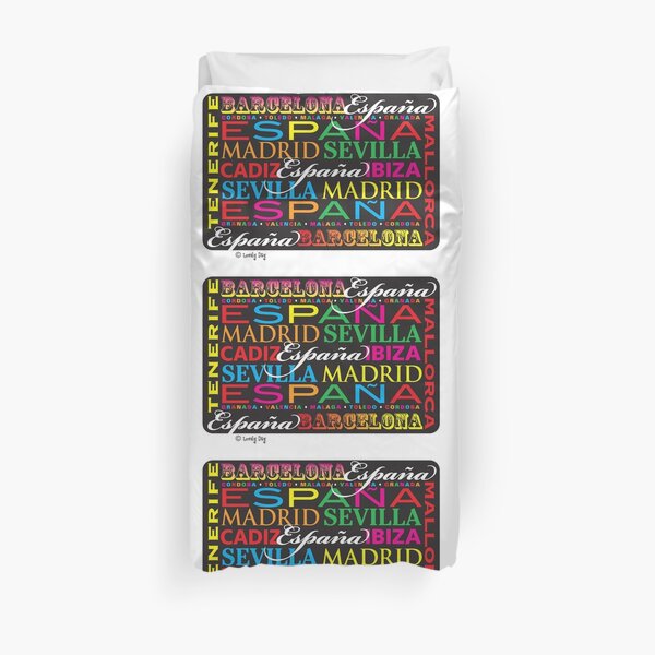 España Script Famous Lovely Day Design Funda nórdica