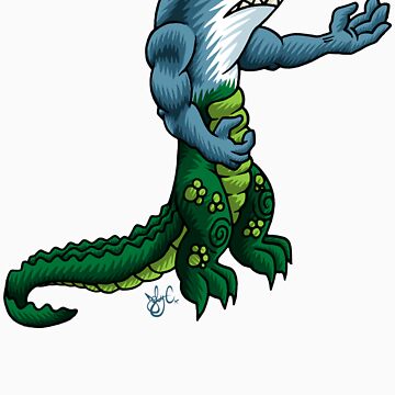 Artwork thumbnail, Alligator Shark Man by Joby Cummings
