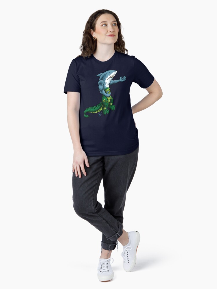 Thumbnail 4 of 7, Essential T-Shirt, Alligator Shark Man designed and sold by jabwai.