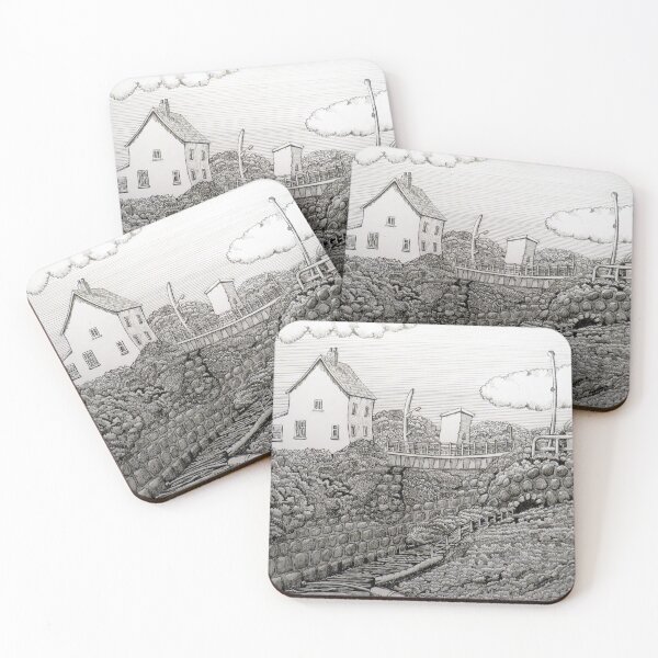 Item preview, 288 - OLD SEATON SLUICE - DAVE EDWARDS - INK - 2020 designed and sold by BLYTHART.