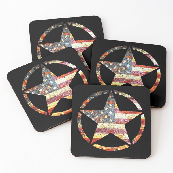 Item preview, Circled Army Star on Distressed American Flag designed and sold by MolonLabeArt.