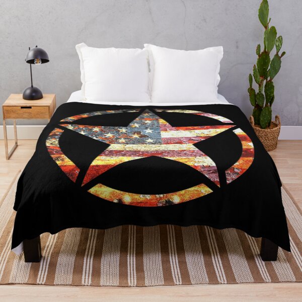 Item preview, Circled Army Star on Distressed American Flag designed and sold by MolonLabeArt.