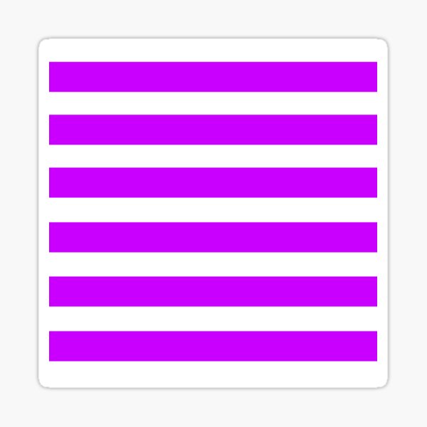 Purple and White Stripes Sticker