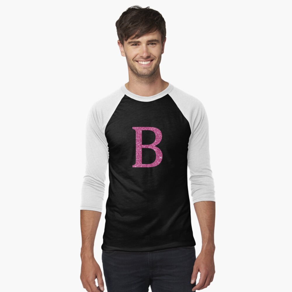 "Pink Glitter Letter B" Sticker For Sale By DevineDesignz | Redbubble