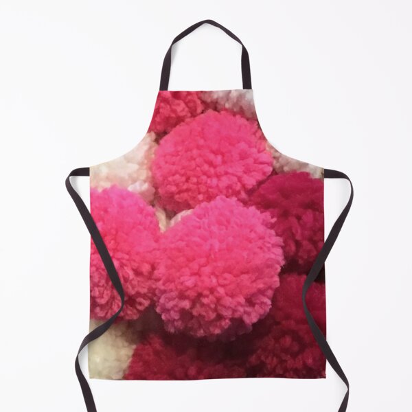 Artikelvorschau, Rosa und weiße Pom Poms entworfen und verkauft von GingerCatCo.