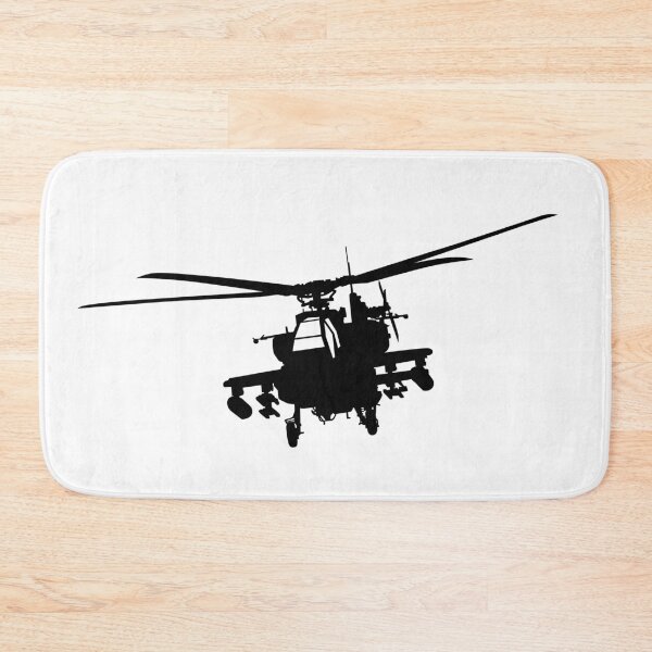 Item preview, AH-64 Apache military aircraft helicopter attack flying, Longbow Air Force Military helicopter Silhouette designed and sold by Marcin Adrian.