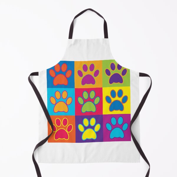 Item preview, pop art paw prints colorful style designed and sold by Print Epic.