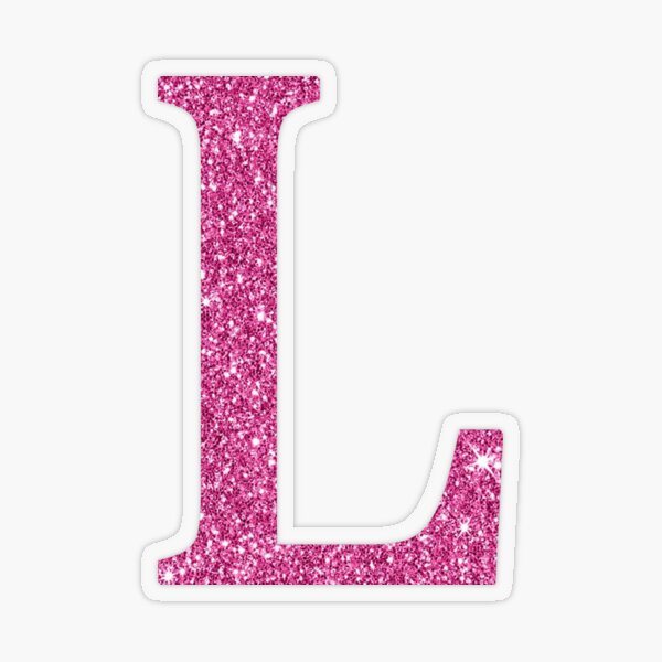 Pink Glitter Letter O Sticker for Sale by DevineDesignz