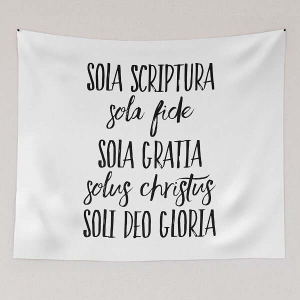 Item preview, The 5 Solas - Script Typographic Design designed and sold by HalpinDesign.
