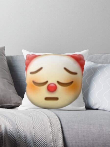 Clown Emoji Pillows Cushions for Sale Redbubble