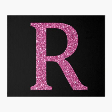 Letter R Pink Favorite Initial Monogram Zip Hoodie