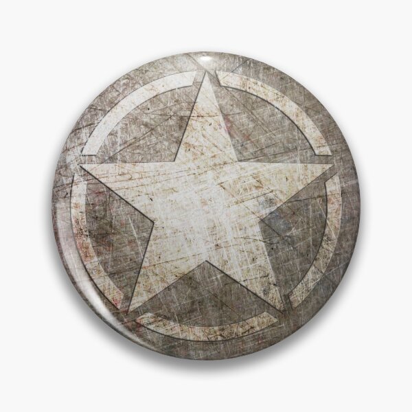 Item preview, Army Star on Distressed Riveted Metal Sheet designed and sold by MolonLabeArt.