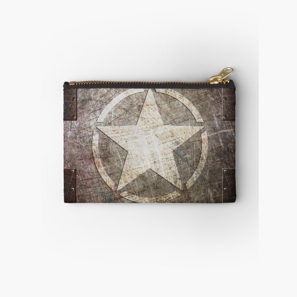 Item preview, Army Star on Distressed Riveted Metal Sheet designed and sold by MolonLabeArt.