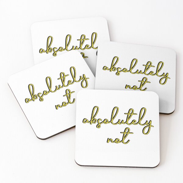 Item preview, Absolutely Not Typography  designed and sold by SquidInkPrintCo.