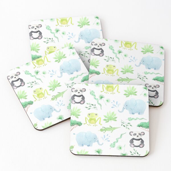 Item preview, CUTE WOODLAND ANIMALS FACE MASK PHONE CASE WATERCOLOR ANIMALS KIDS ELEPHANT FROG PANDA designed and sold by rdorsey8.