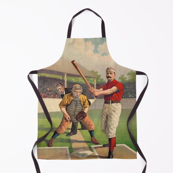 Item preview, Awaiting The Pitch - Vintage Color Baseball Print - 1895 designed and sold by warishellstore.