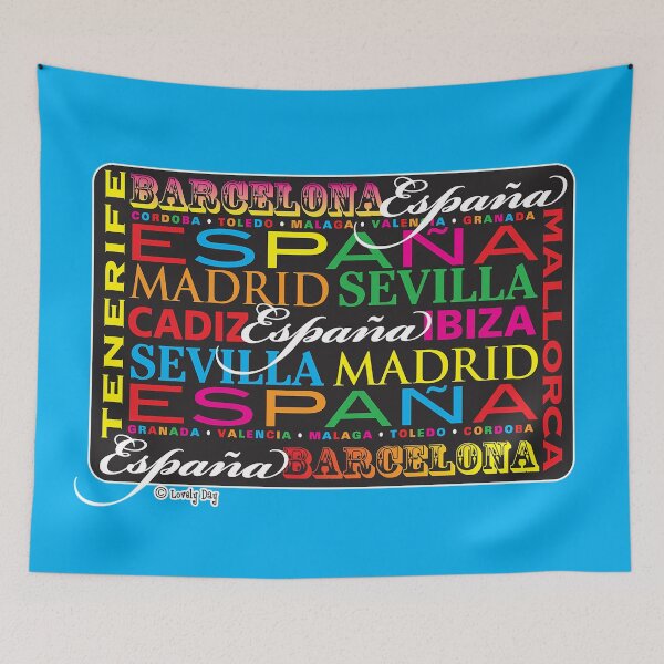 Item preview, España Script Famous Lovely Day Design designed and sold by Lovely Day.