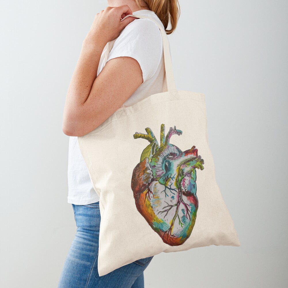 Pink Heart Tote – CiaraTurnerArt