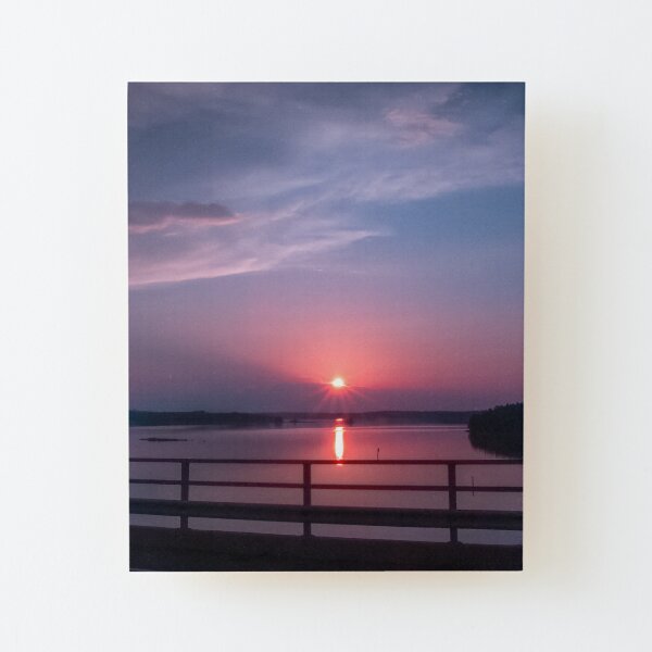 Clear sunrise Wood Mounted Print