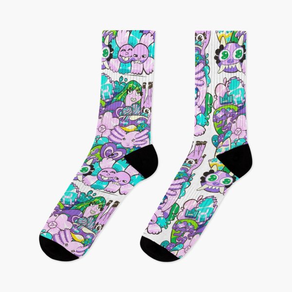 Item preview, Colorfull Monsters Doodle Universe designed and sold by LITTLE LAMP.