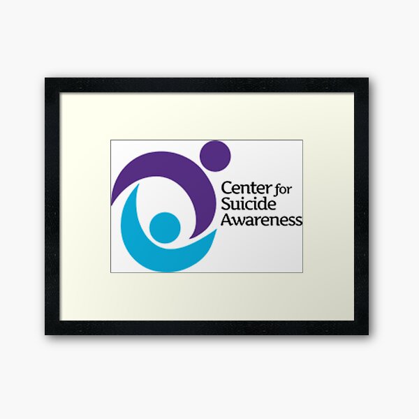 Center for Suicide Awareness Logo Framed Art Print