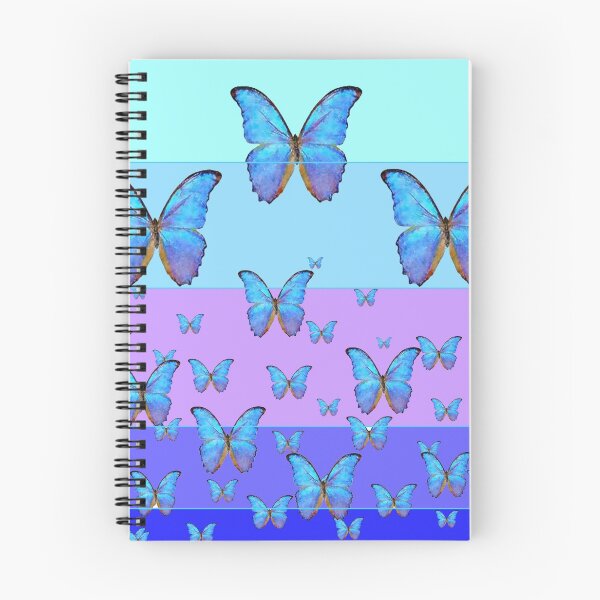Item preview, BLUE BANDS OF COLOR & BLUE BUTTERFLIES ART designed and sold by sharlesart.