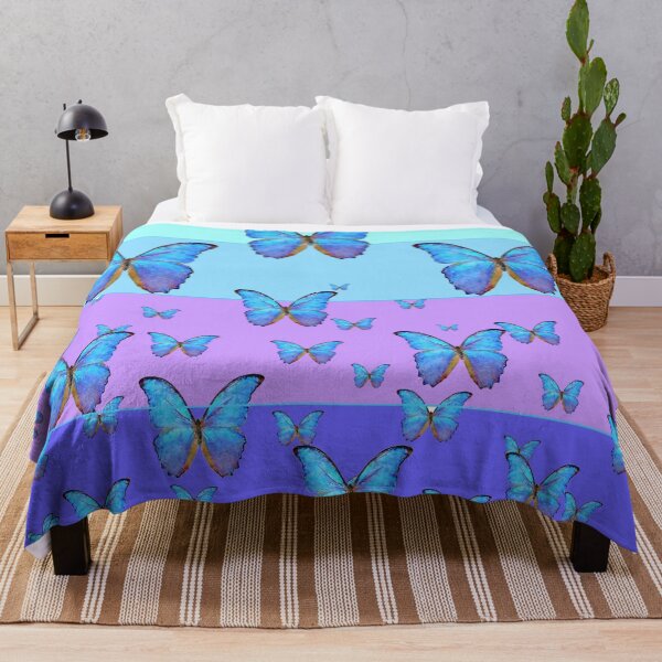 Item preview, BLUE BANDS OF COLOR & BLUE BUTTERFLIES ART designed and sold by sharlesart.