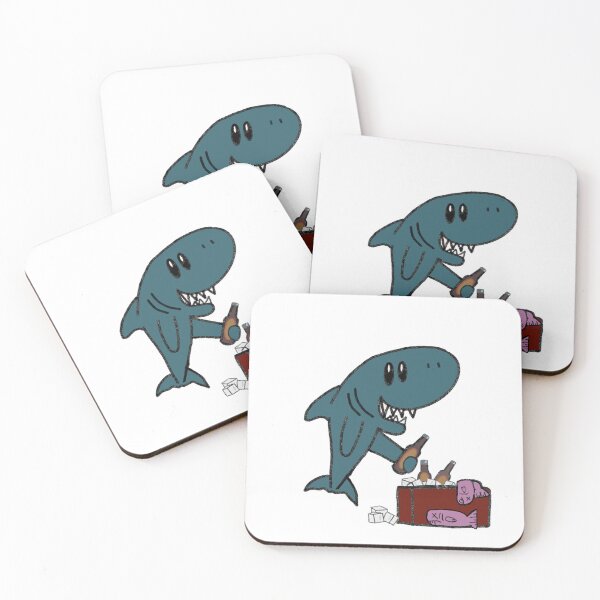 Item preview, Shark Drinking designed and sold by maddietpeters.