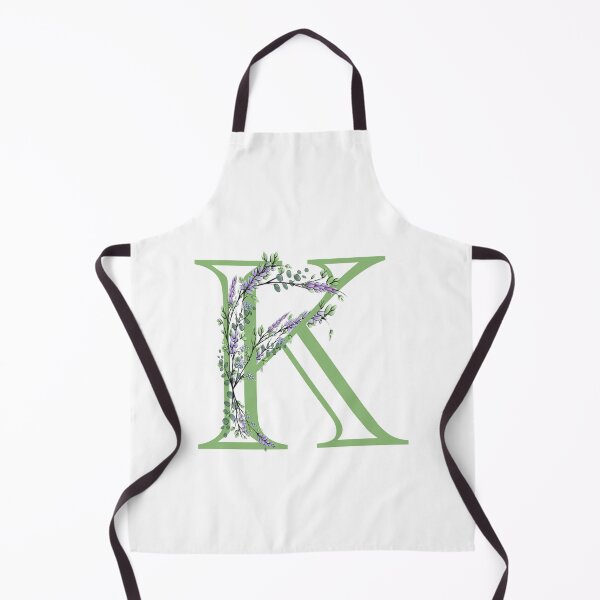 Item preview, The letter “K” | romantic Eucalyptus and Lavender floral illustration | floral Monograms designed and sold by hollycooper.
