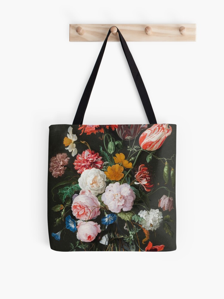 Floral Portrait Tote Bag