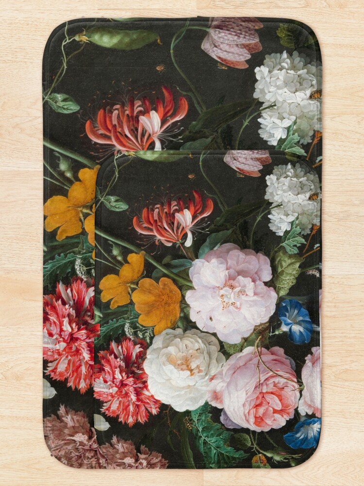 Alternate view of Dutch Golden Age Floral Painting Bath Mat