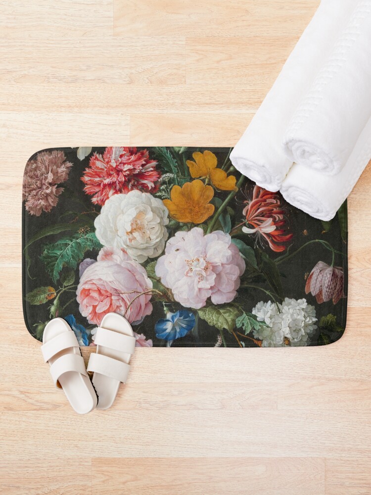 Alternate view of Dutch Golden Age Floral Painting Bath Mat