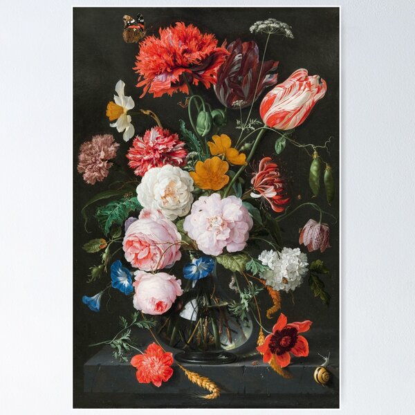 Item preview, Dutch Golden Age Floral Painting designed and sold by Vintage Wall Art.