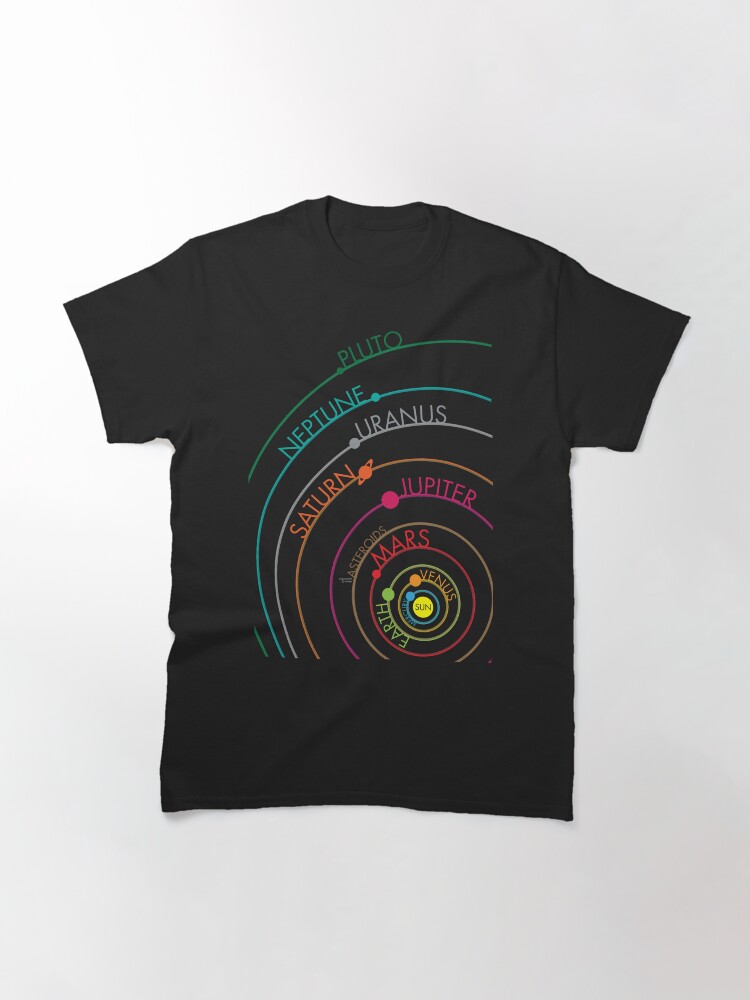 Thumbnail 3 of 7, Classic T-Shirt, Solar System designed and sold by jimcwood.
