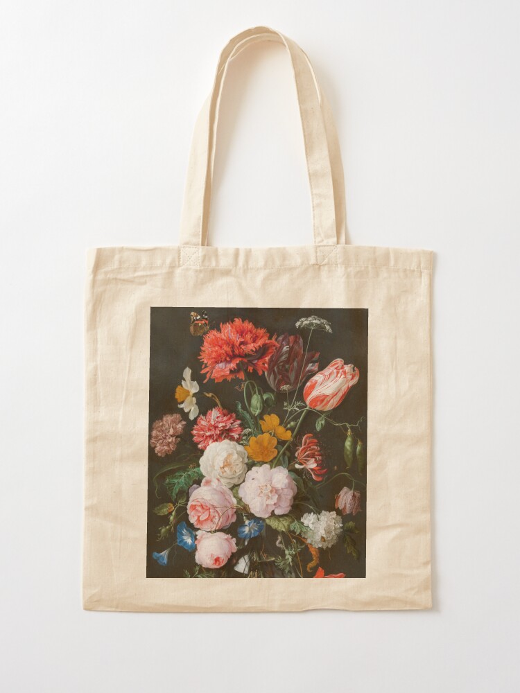Floral Portrait Tote Bag