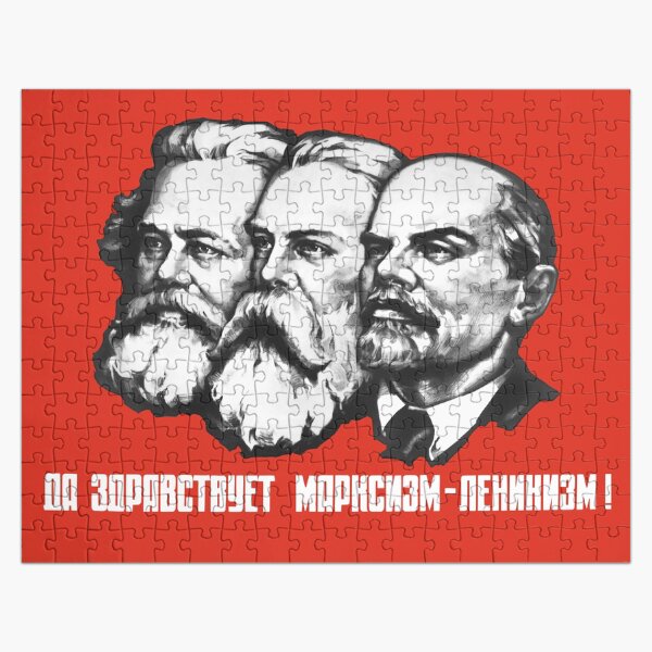Item preview, Marx - Engels - Lenin - Soviet Propaganda Poster designed and sold by warishellstore.