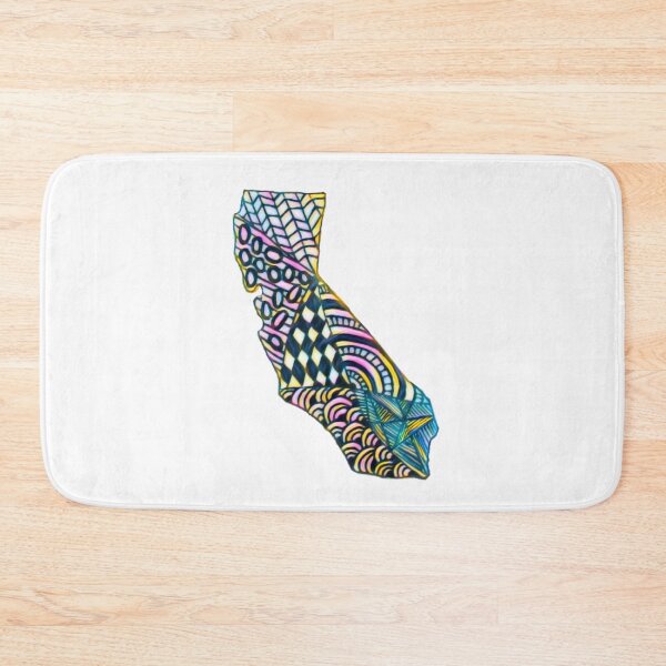 Item preview, Pink and Yellow California Zentangle designed and sold by dati2328.