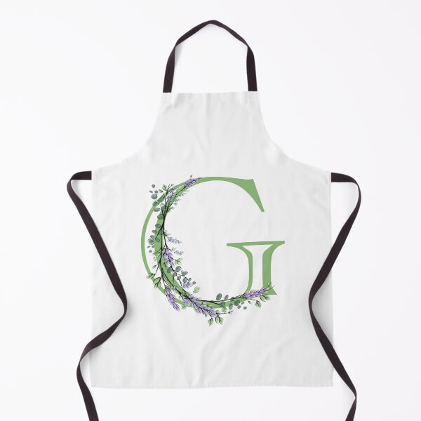 Item preview, The letter “G” | romantic Eucalyptus and Lavender floral illustration | floral Monograms designed and sold by hollycooper.