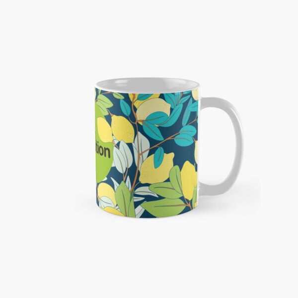 Stock Coalition logo with lemons by Ania Dergachev Classic Mug