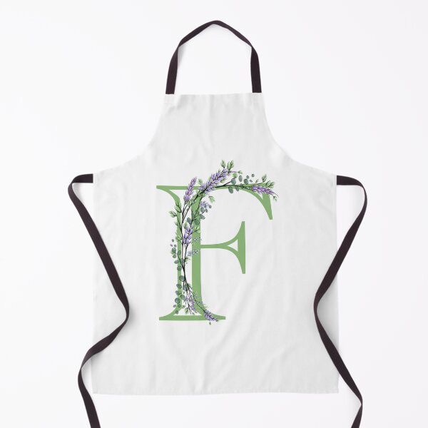 Item preview, The letter “F” | romantic Eucalyptus and Lavender floral illustration | floral Monograms designed and sold by hollycooper.