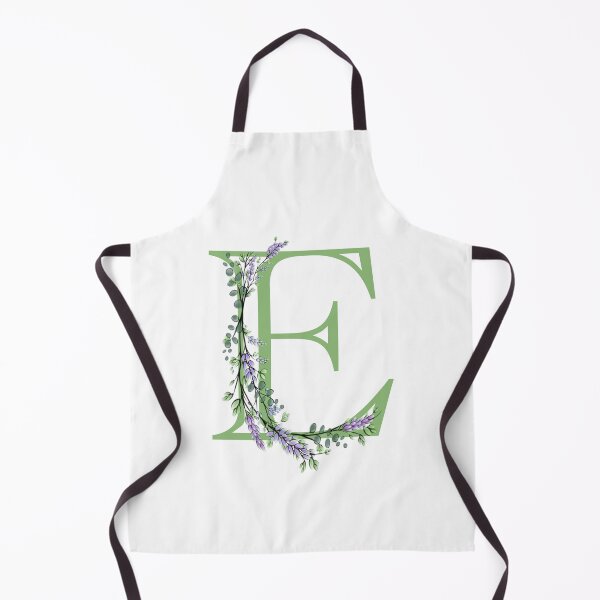 Item preview, The letter “E” | romantic Eucalyptus and Lavender floral illustration | floral Monograms designed and sold by hollycooper.