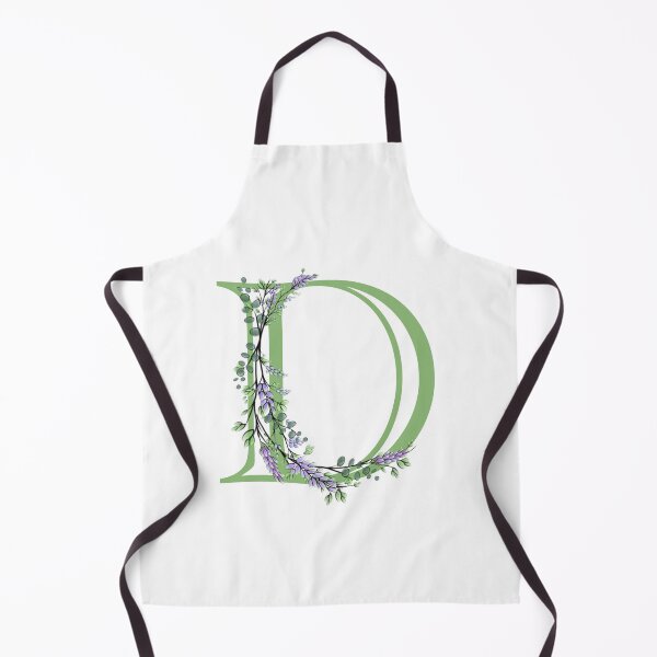 Item preview, The letter “D” | romantic Eucalyptus and Lavender floral illustration | floral Monograms designed and sold by hollycooper.