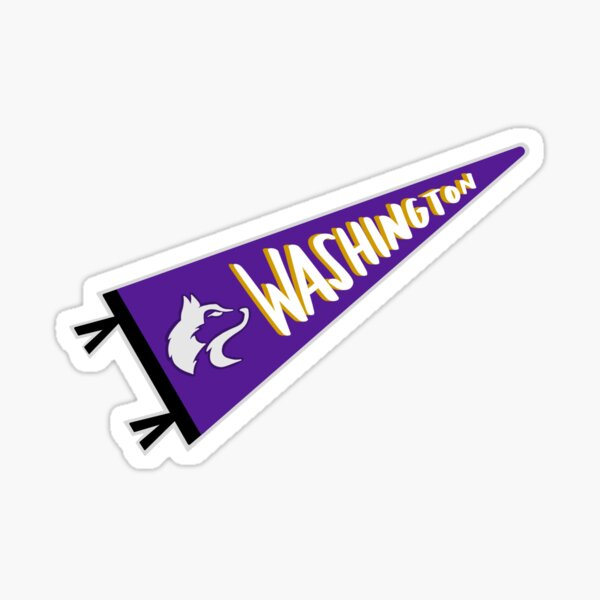 Washington Husky Pennant Sticker