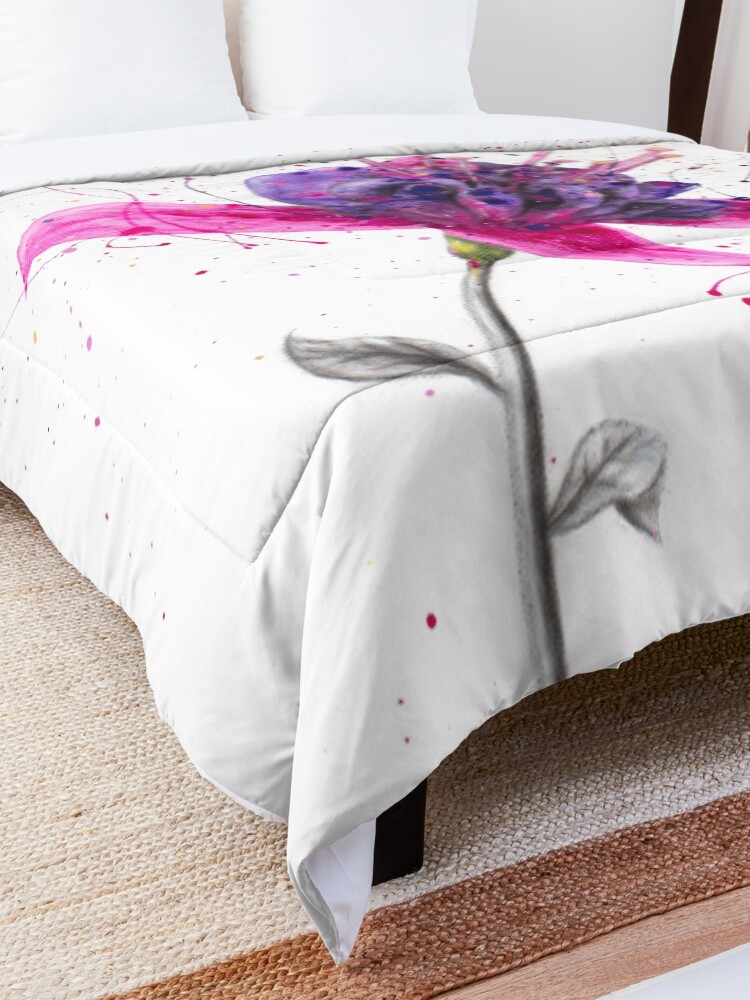 Alternate view of Amethyst Bloom Comforter